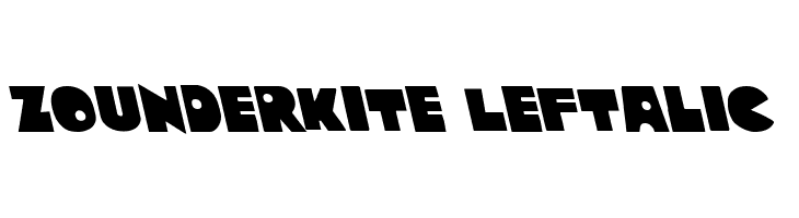 Zounderkite Leftalic  नि: शुल्क फ़ॉन्ट्स डाउनलोड