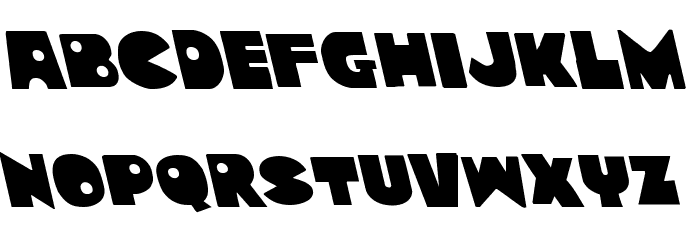 Zounderkite Leftalic Font LOWERCASE