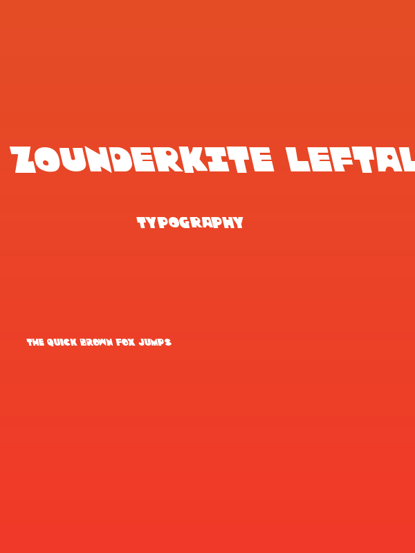 Zounderkite Leftalic Poster