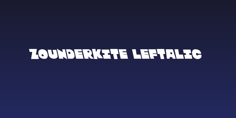 Zounderkite Leftalic Social Header