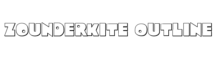 Zounderkite Outline  フリーフォントのダウンロード