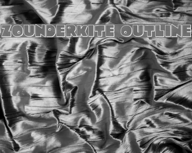 Zounderkite Outline Font examples