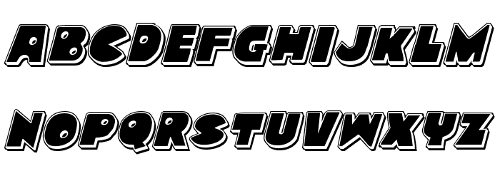 Zounderkite Punch Italic Font LOWERCASE