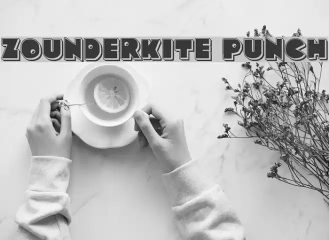 Zounderkite Punch Font examples