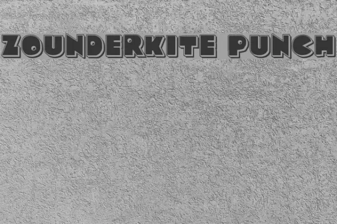 Zounderkite Punch Font examples