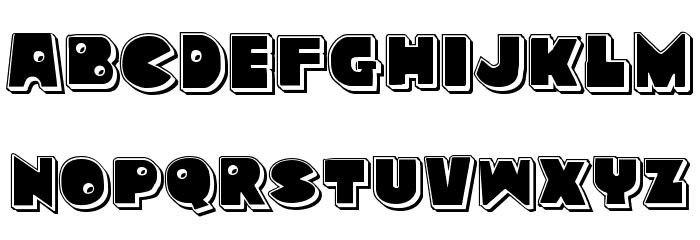 Zounderkite Punch Font LOWERCASE