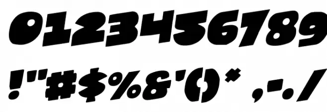 Zounderkite Rotalic Font OTHER CHARS