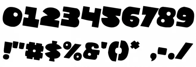 Zounderkite Rotated 2 Font OTHER CHARS