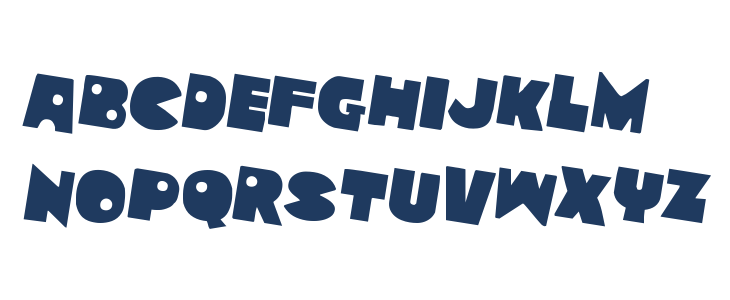 Zounderkite Rotated 2 Lowercase