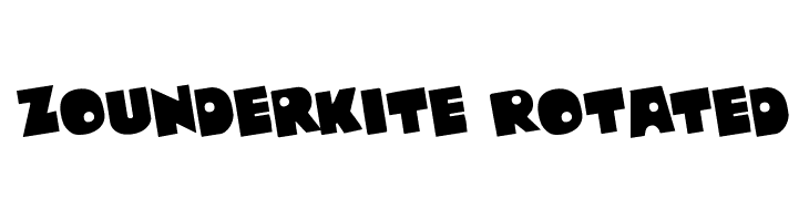 Zounderkite Rotated  font caratteri gratis