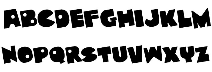 Zounderkite Rotated Font LOWERCASE