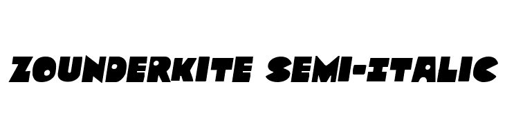 Zounderkite Semi-Italic  لخطوط تنزيل