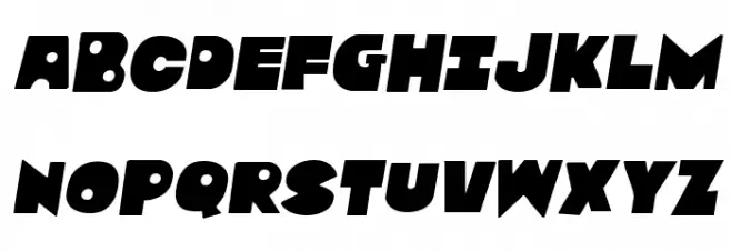 Zounderkite Semi-Italic Font Litere mari