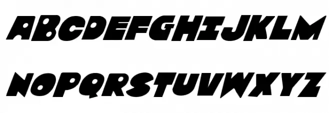 Zounderkite Super-Italic Шрифта ВЕРХНИЙ