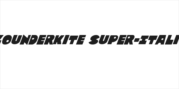 Zounderkite Super-Italic Logo