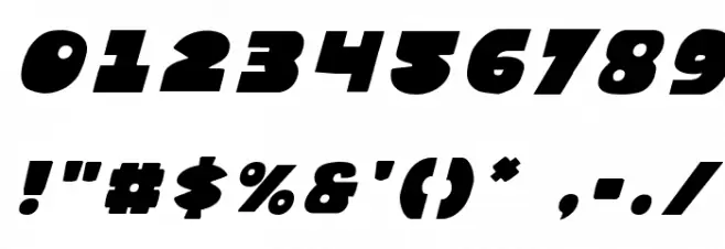 Zounderkite Title Italic Font OTHER CHARS