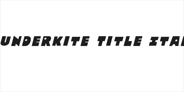 Zounderkite Title Italic Logo