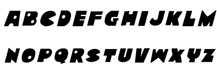 Zounderkite Title Italic Font LOWERCASE
