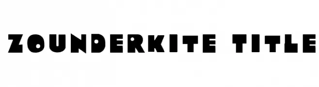Zounderkite Title  Скачать бесплатные шрифты