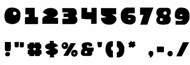 Zounderkite Title Font OTHER CHARS