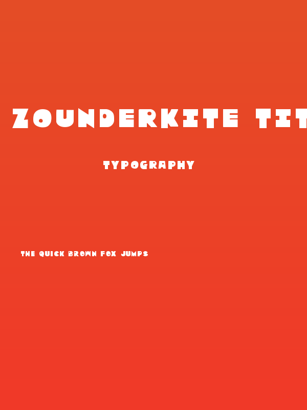 Zounderkite Title Poster
