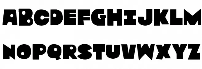 Zounderkite Schriftart Groß
