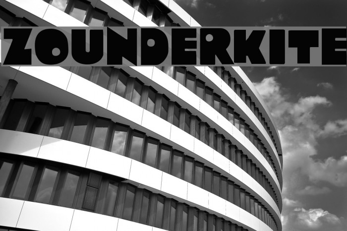 Zounderkite Font examples