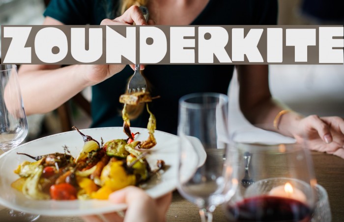 Zounderkite Font examples