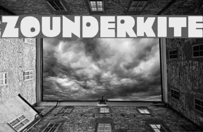 Zounderkite Font examples