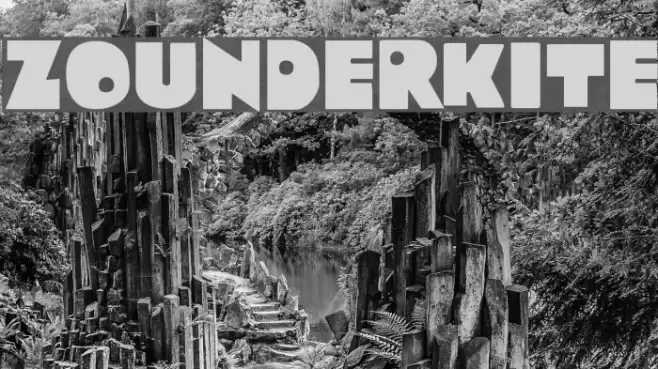 Zounderkite Font examples