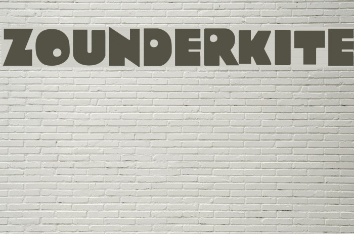Zounderkite Font examples