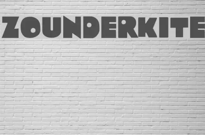 Zounderkite Font examples