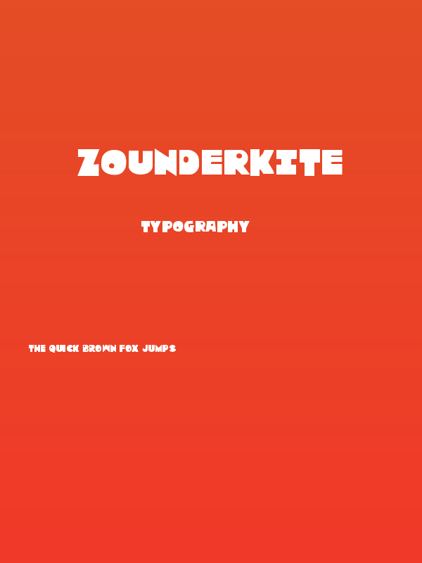 Zounderkite Poster