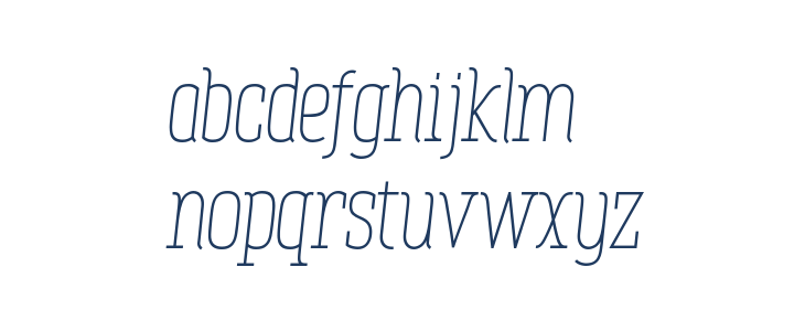 Zowieyoë Italic Lowercase