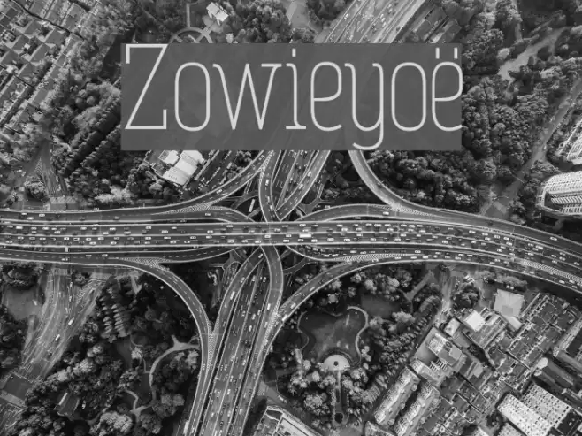 Zowieyoë Font examples