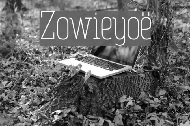 Zowieyoë Font examples
