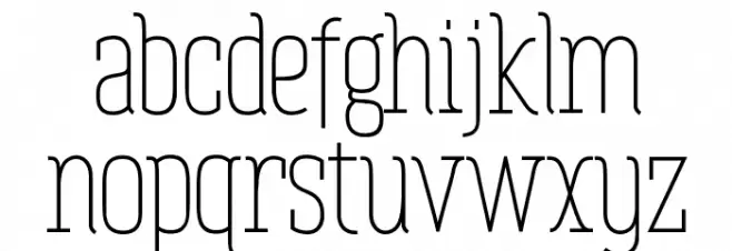 Zowieyoë Caratteri MINUSCOLO