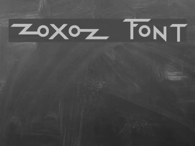 Zoxoz Font examples