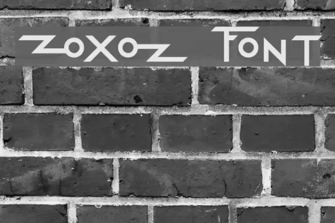 Zoxoz Font examples