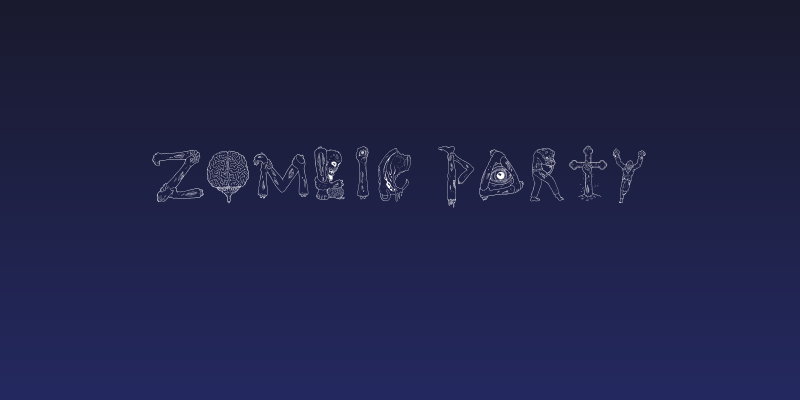 zombie party Social Header