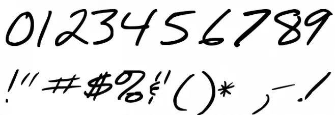 zombieCat Font OTHER CHARS