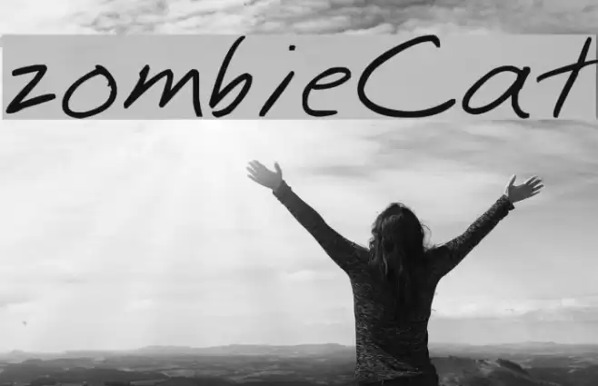 zombieCat Font examples