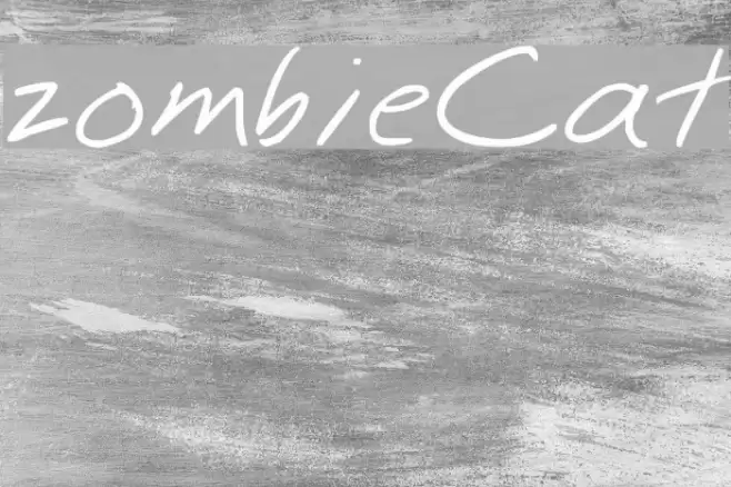 zombieCat Font examples