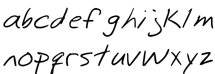 zombieCat Font LOWERCASE