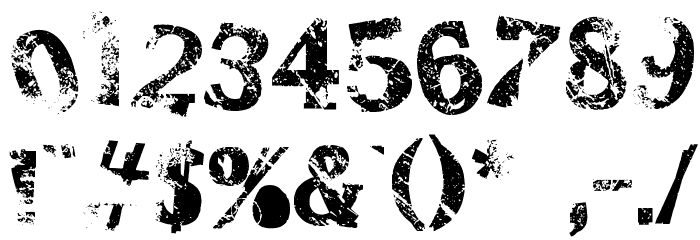 zombilaria Font OTHER CHARS
