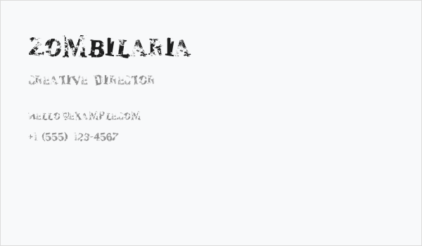 zombilaria Business Card