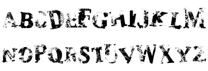 zombilaria Font LOWERCASE