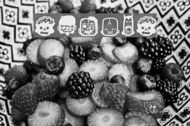 zombiz Font examples