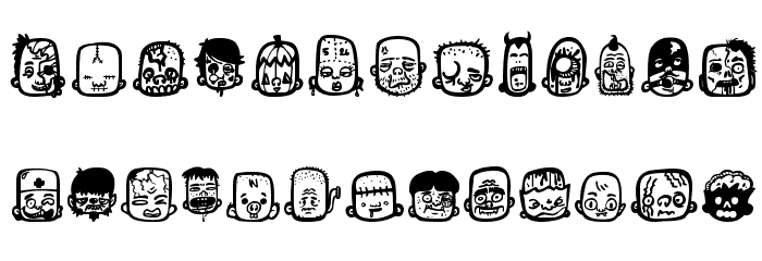 zombiz Font LOWERCASE