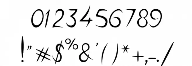 zou70s Font OTHER CHARS